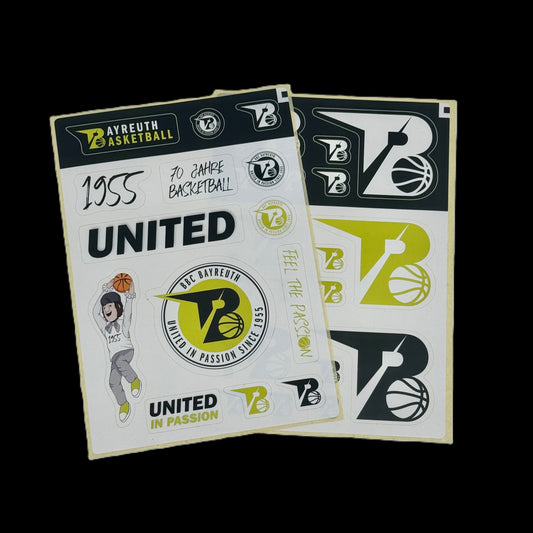 BBC Bayreuth Stickerbogen A5